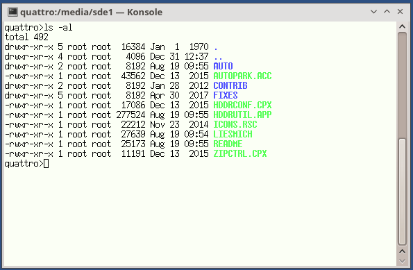 Datenaustausch mit Linux